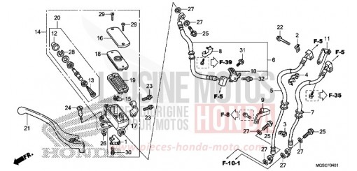 FRONT BRAKE MASTER CYLINDER (NC700SA/SD) NC700SDD de 2013